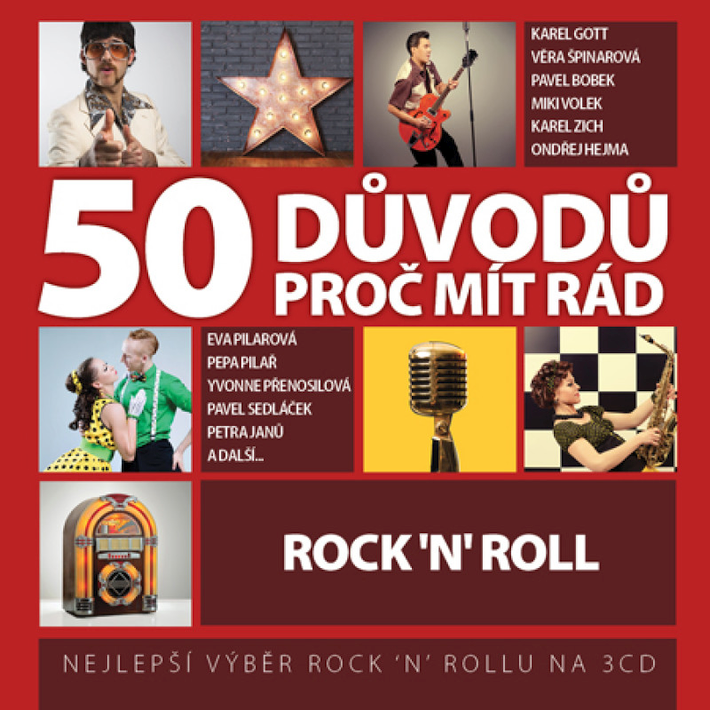 Kompilace - 50 důvodů proč mít rád rock'n'roll, 3CD, 2016