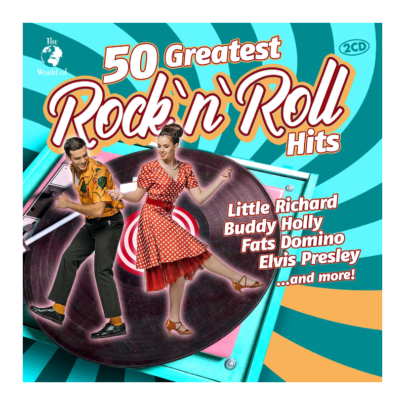 Kompilace - 50 greatest rock'n'roll hits, 2CD, 2021