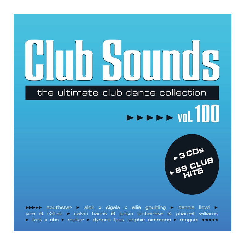 Kompilace - Club sounds-The ultimate club dance collection vol. 100, 3CD, 2022