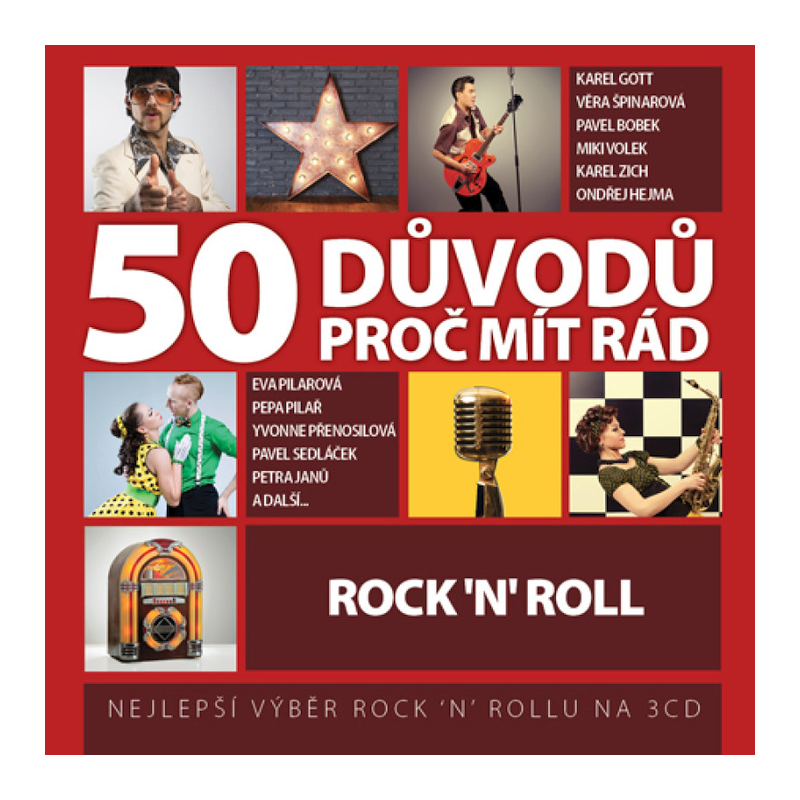 Kompilace - 50 důvodů proč mít rád rock'n'roll, 3CD, 2016