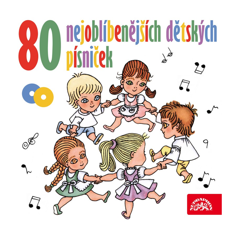 Kompilace - 80 nejoblíbenějších dětských písniček, 2CD, 2020