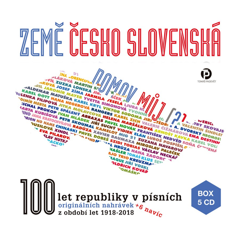 Kompilace - Země československá, domov můj, 5CD, 2018